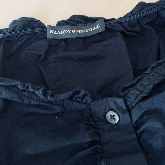 Brandy Melville Navy Elara Top - Picture 2 of 5